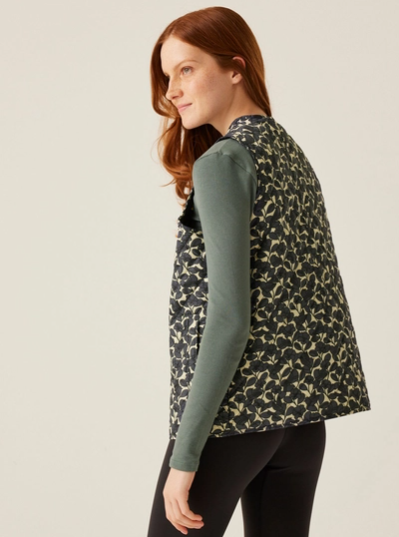 Regatta Orla Kiely Womens Quilted Bodywarmer Birdy Grey