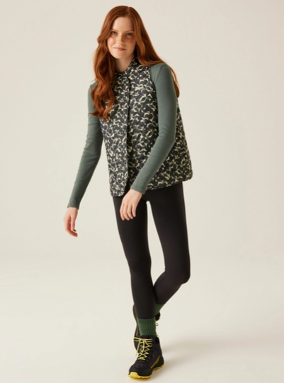 Regatta Orla Kiely Womens Quilted Bodywarmer Birdy Grey