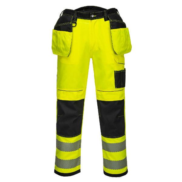 Portwest PW3 HiVis Holster Work Trouser Yellow