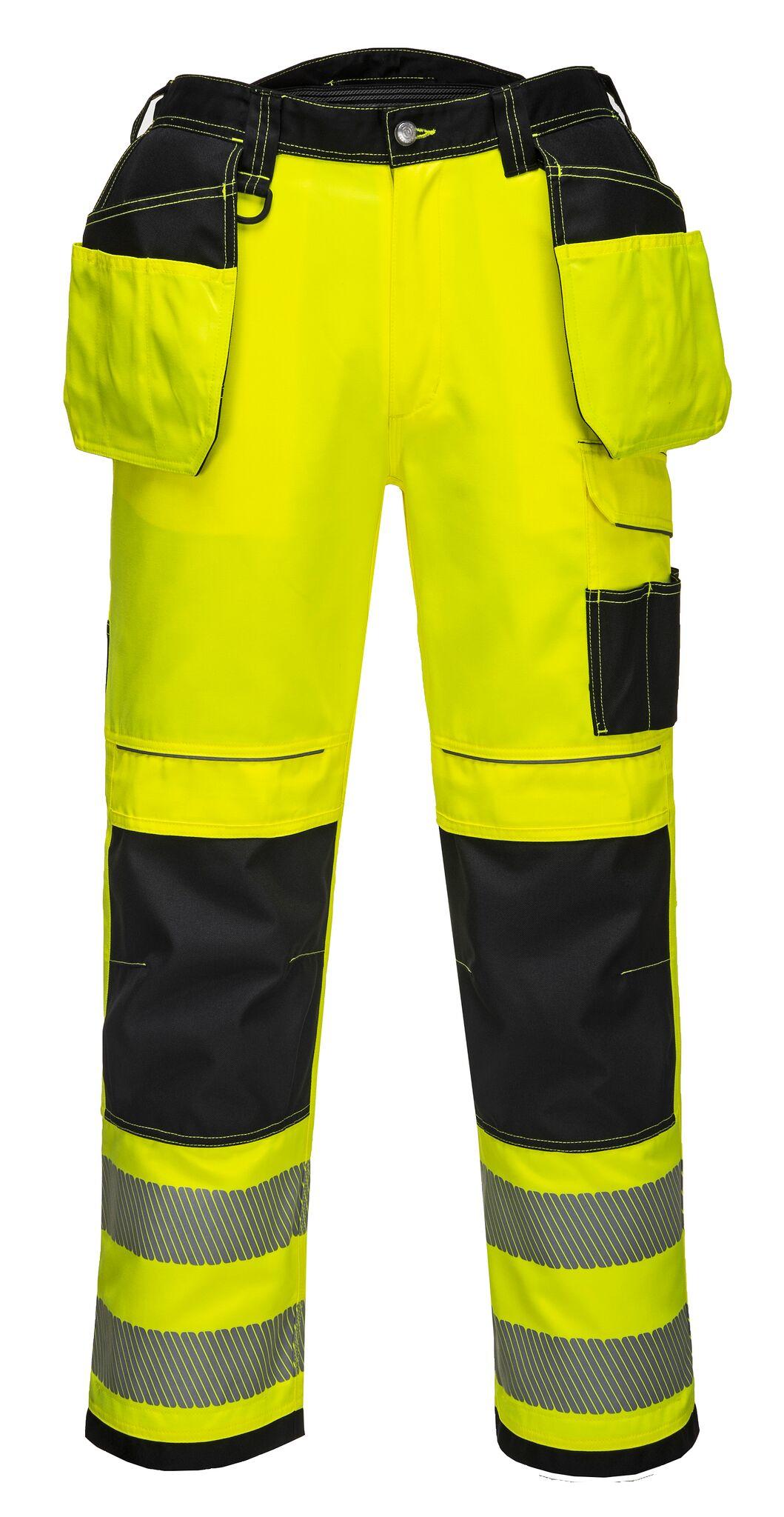 Portwest PW3 HiVis Holster Work Trouser Yellow