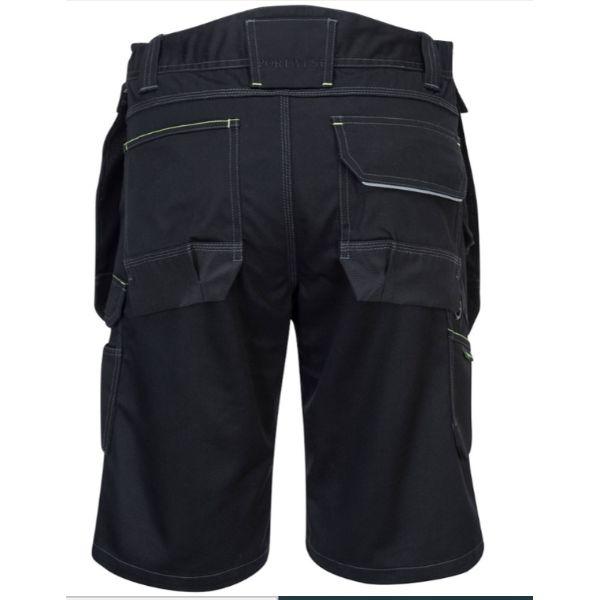 Portwest Pw3 Holster Work Shorts Zoom Black