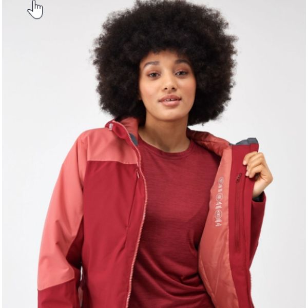 Regatta Wm Highton StrIII Womens Jackets Waterproof Insulated 20 RumbaRd/MnRd AW23