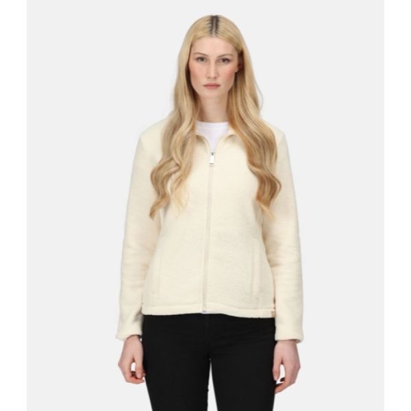 Regatta Kizmit Full Zip Womens Fleece Light Vanilla Fluffy AW23