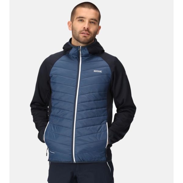 Regatta Andreson VIII Hybrid Mens Baffled/Quilted Jacket Admiral/Navy AW23