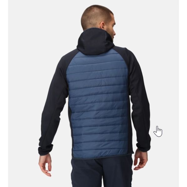 Regatta Andreson VIII Hybrid Mens Baffled/Quilted Jacket Admiral/Navy AW23