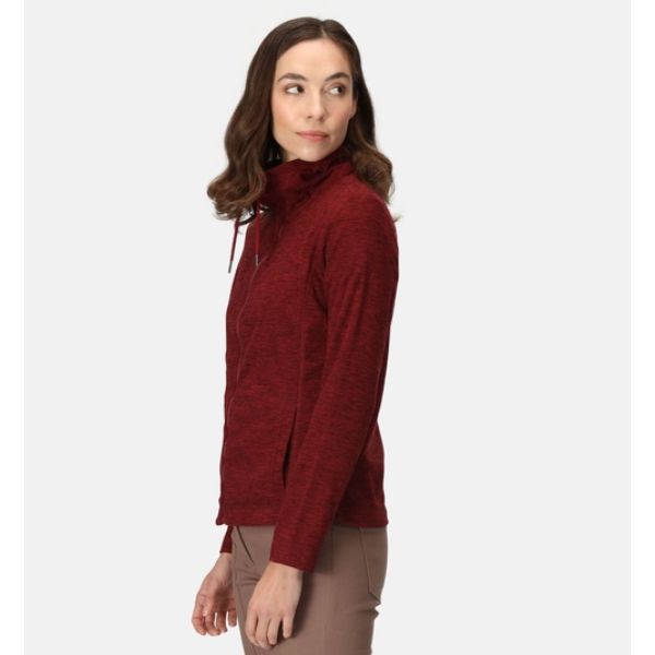 Regatta Kizmit Full Zip Womens Fleece Mineral Red Marl AW23