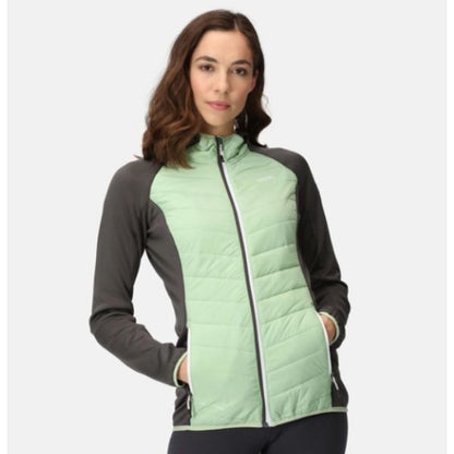Regatta Wms Andreson VIII Womens Baffled/Quilted Jackets 20 QuiGrn/SlGry AW23