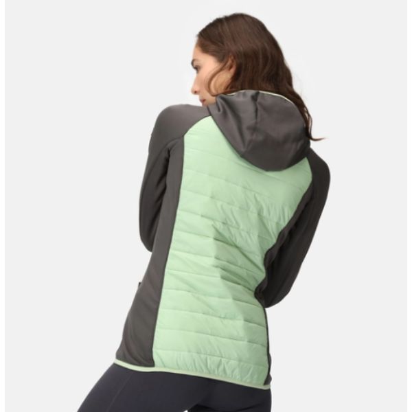 Regatta Wms Andreson VIII Womens Baffled/Quilted Jackets 20 QuiGrn/SlGry AW23