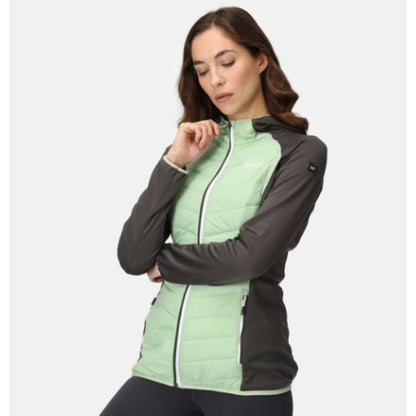 Regatta Wms Andreson VIII Womens Baffled/Quilted Jackets 20 QuiGrn/SlGry AW23