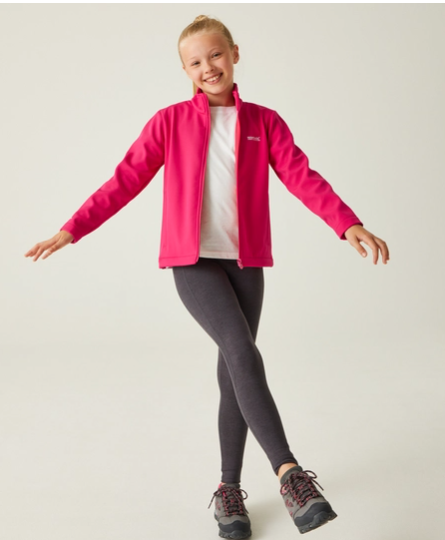 Regatta Junior Cera Kids Softshell Jacket Pink Potion