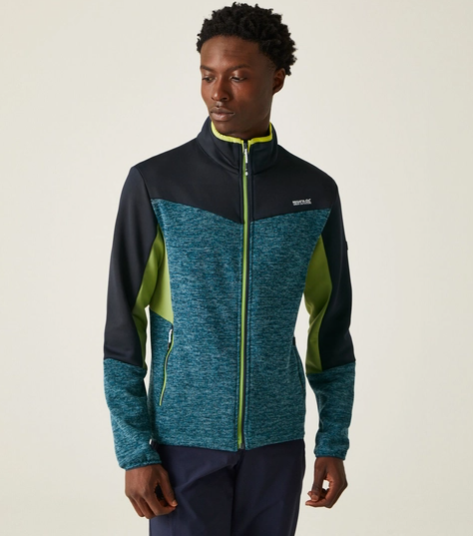 Regatta Coladane VI Mens Fleece Moroccan Blue Marl/Navy