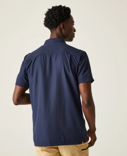 Regatta Mindano VIII Mens Shirt Navy/Moonlight Denim