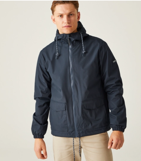 Regatta Bayano Mens Waterproof Shell Jacket Navy