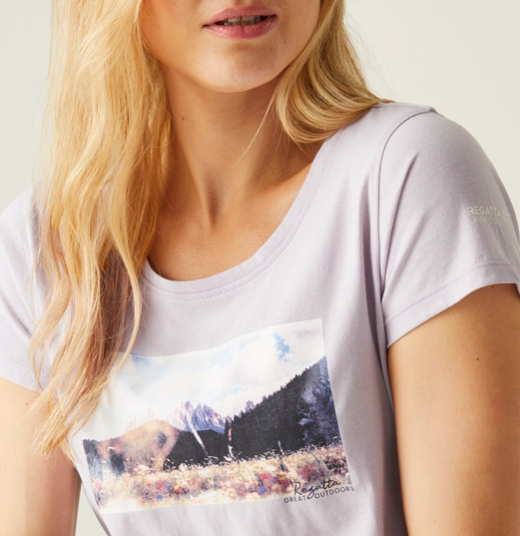 Regatta Breezed IV Womens T-Shirt Lilac Frost