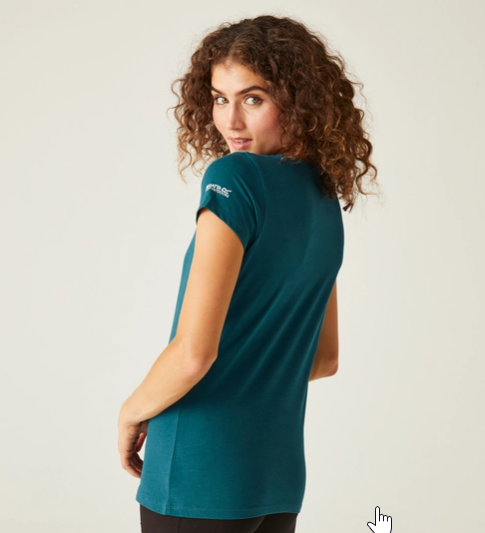 Regatta Breezed IV Womens T-Shirt Moroccan Blue