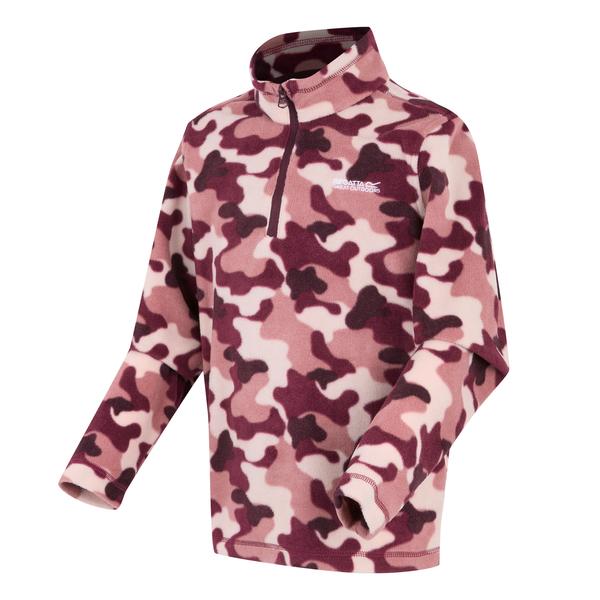 Regatta Hot Shot II Kids Fleece Dusty Rose Camo Print