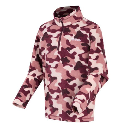 Regatta Hot Shot II Kids Fleece Dusty Rose Camo Print