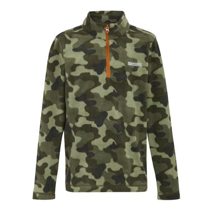 Regatta Hot Shot II Kids Fleece Olive Night Camo Print