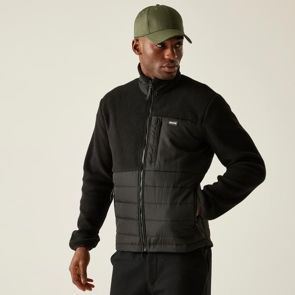 Regatta Frankie Borg Hybrid Full Zip Fleece Black