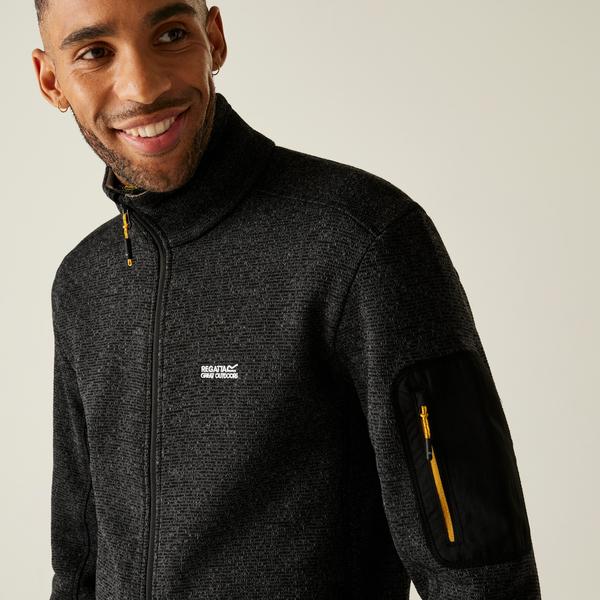 Regatta Newhill Mens Fleece Black Gold Flake
