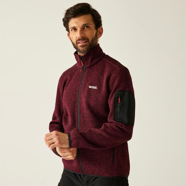 Regatta Newhill Mens Fleece Dark Maroon