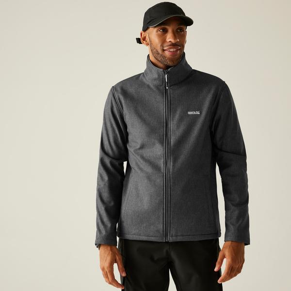 Regatta Cera V Mens Softsheell Jacket Seal Grey Marl