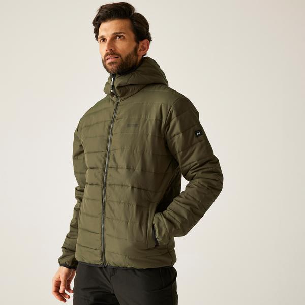 Regatta Helfa Mens Baffled Jacket Olive Night