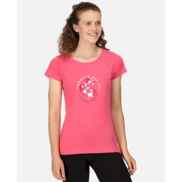 Regatta  Breezed Iii Womens T-Shirts/Polos/Vests Fruit Dove