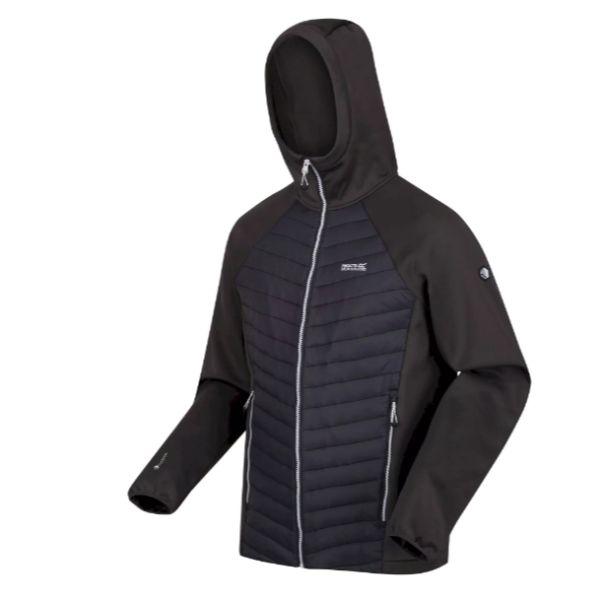 Regatta  Andreson Vii Hybrid Mens Baffled/Quilted Jacket Seal Grey