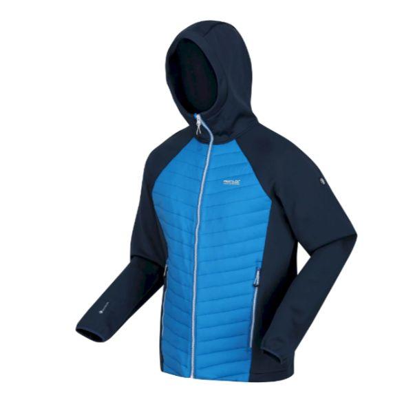 Regatta  Andreson Vii Hybrid Mens Baffled/Quilted Jacket Indigo Blue/Blue Wing