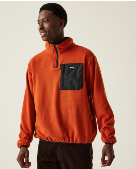 Regatta  Frankie Half Zip  Mens Fleece Red Ochre