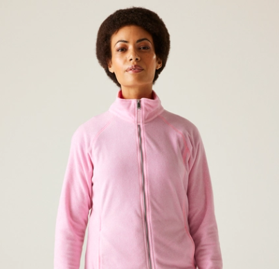 Regatta Mayse Ladies Full Zip Fleece Soft Pink Marl