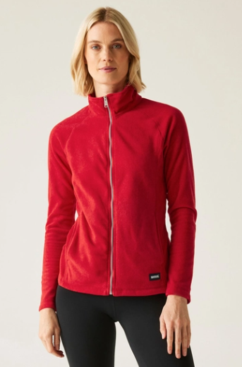 Regatta Mayse Ladies Full Zip Fleece High Risk Red Marl