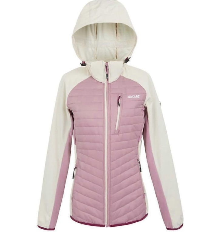 Regatta Pro Hooded Ladies Hybrid Jacket Light Vanilla Lilas