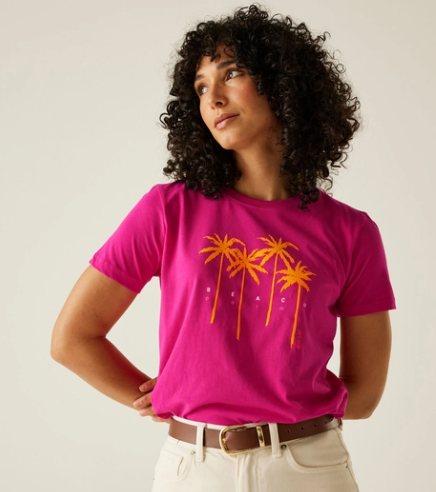 Regatta Filandra IX Ladies T-Shirt Aruba Pink Fusion