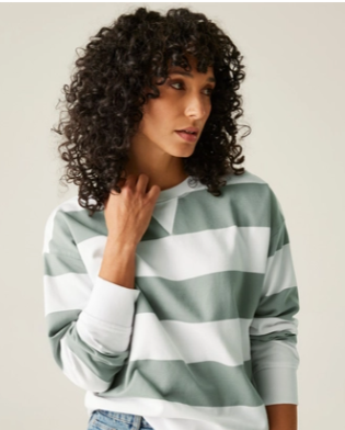 Regatta Avika II Ladies Fleece Glacier White Stripe