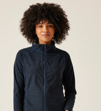 Regatta Mayse Full Zip Ladies Fleece Navy Marl