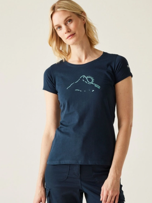 Regatta Breezed V Ladies T-Shirt Navy