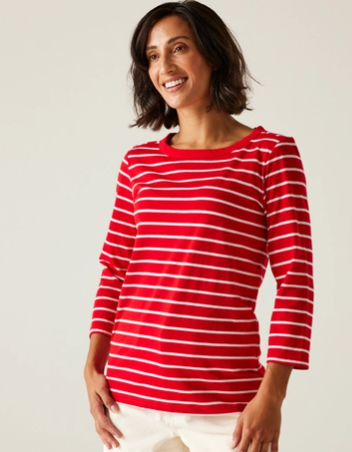 Regatta  Baylette Tee Ladies T-Shirt High Risk Red Wisteria