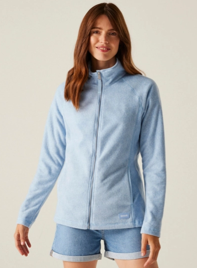 Regatta Mayse Full Zip Ladies Fleece Chambray Blue Marl