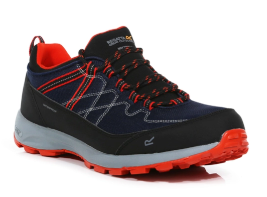 Regatta Samaris Lite Low Mens Shoes Moonlight Denim/Orange