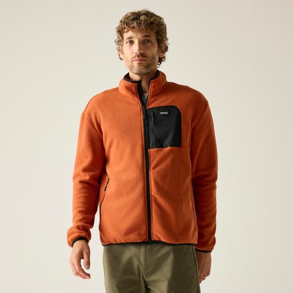 Regatta Frankie Full Zip Mens Fleece Brick Black
