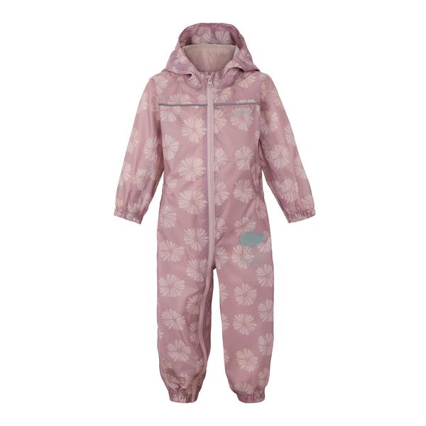 Regatta Kids Puddle IV Waterproof Puddle Suit Powder Lilac Pink Haze Petal