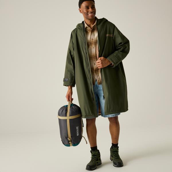 Regatta Adult Waterproof Changing Robe Dark Khaki