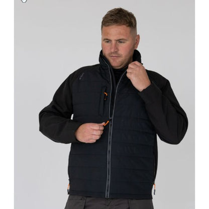 Xpert Pro Rip-Stop Insulated Hybrid Jacket Black