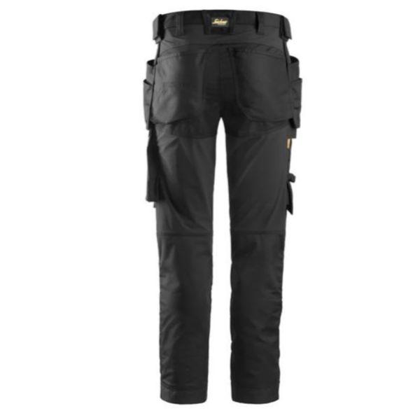 Snickers  Allround Work Stretch Trousers Holster Pocket Slim Fit Black  6241