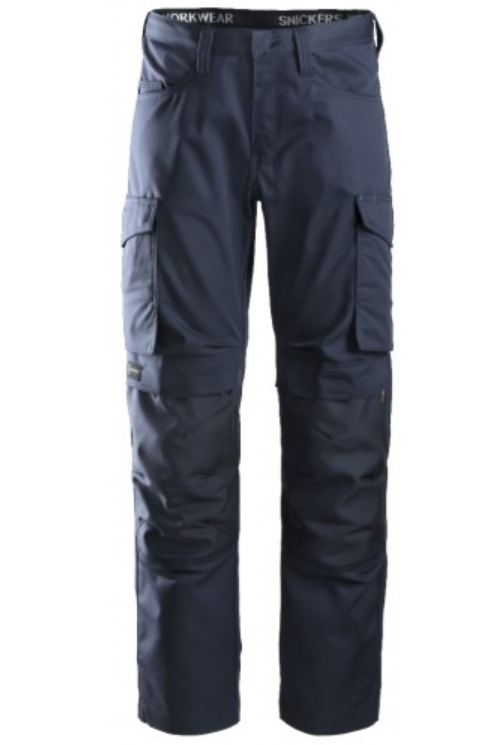 Snickers Service Line Trousers With Knee Guard Navy