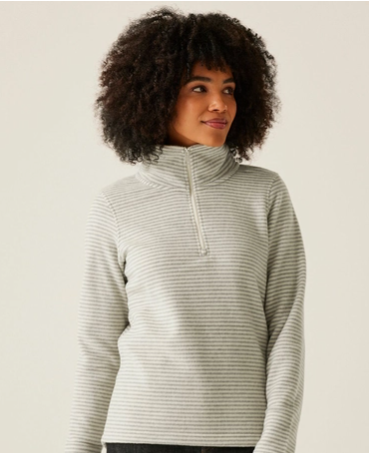 Regatta Solenne Womens Half Zip Fleece Light Vanilla Silver