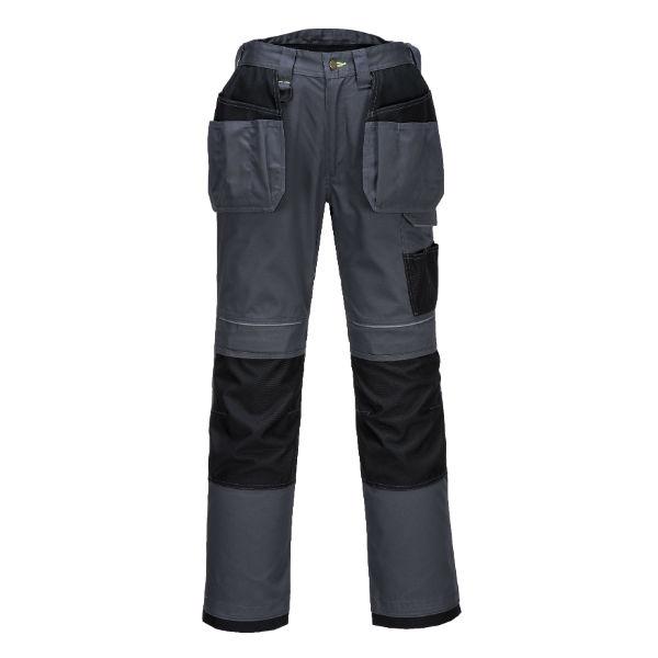 Portwest Urban Holster Work Trousers Grey/Black