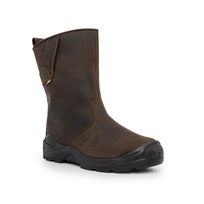 Xpert Invincible S3 Safety Waterproof Rigger Boot Brown